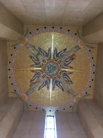 Ceiling of the chapel at Luxembourg American Cemetery and Memorial